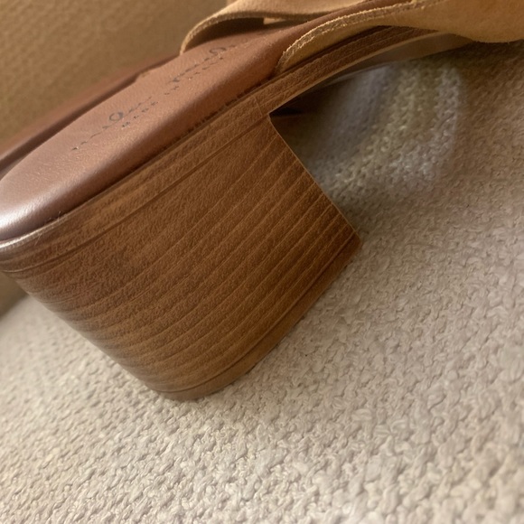 New Mila Paoli Italian Leather Suede Strappy Sandal SZ 9 - Picture 5 of 7